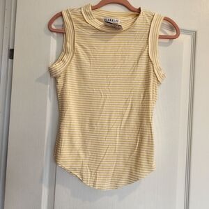 Blakeley Designs Yellow Striped Tank Top Size S/M BNWT
